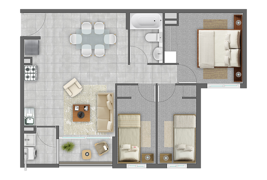 3D/1B Planta A
