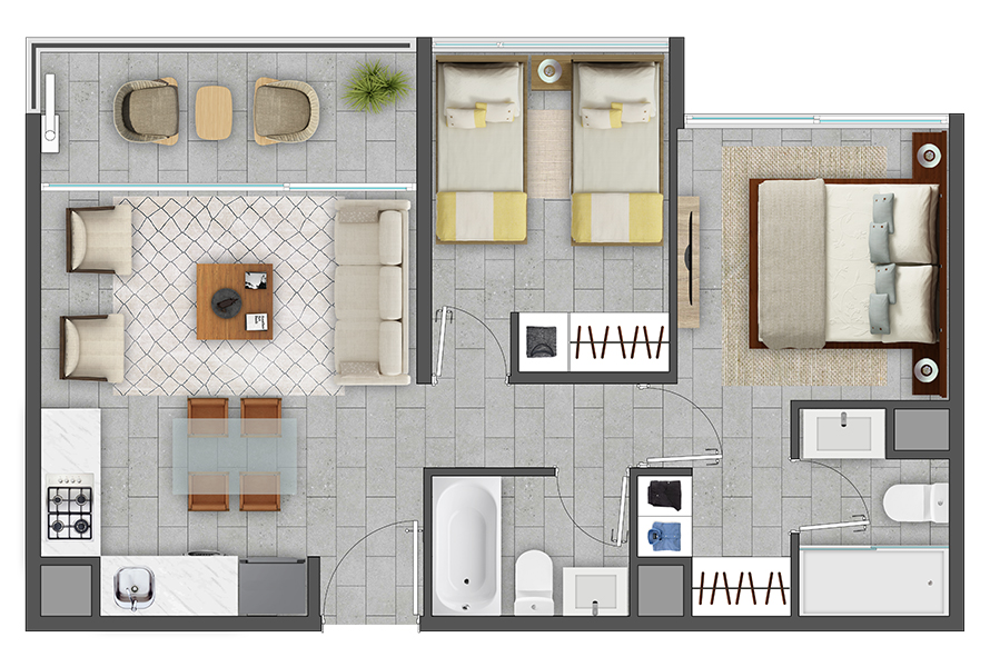 890x600depto_C Condominio Los Cerezos