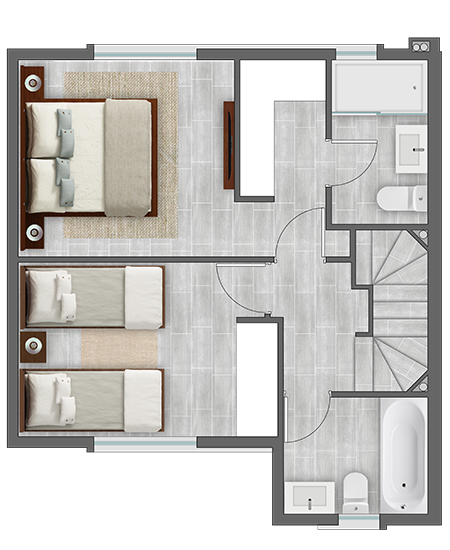 TOWNHOUSE B Planta B